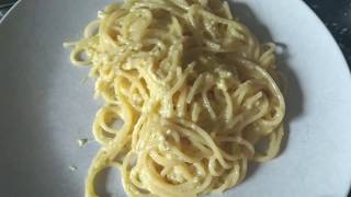 How To Cook SPAGHETTI CARBONARA NO BACON RECIPE [upl. by Balcer]