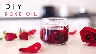 DIY Rose Oil for Skin Hair Nails [upl. by Haldis580]