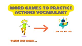 Word games to practice actions vocabulary  Learn English  Learn vocabulary [upl. by Cynthia]