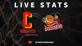 Gigantes de Carolina vs Piratas de Quebradillas  LIVE STATS  BSN [upl. by Rajiv184]