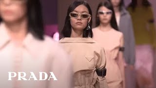 Miuccia Prada and Raf Simons present their first SS22 collection live from Milan and Shanghai [upl. by Telocin467]