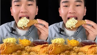 ASMR Eating Fried Chicken Mukbang So Yummy [upl. by Benisch840]