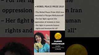 Nobel peace prize 2023 peace prize alfrednobel cgl [upl. by Uno]