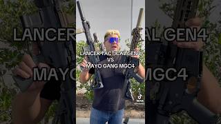 Lancer Tactical Gen 4 VS Mayo Gang MGC4 airsoft airsoftgi gaming toys milsim shorts short [upl. by Asirrac]