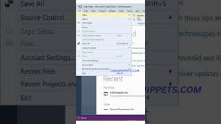 How To Create A D365 Project In Visual Studio shorts shortsfeed d365snippets [upl. by Leia]