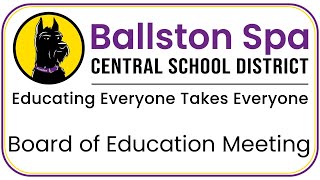 Ballston Spa Board of Meeting  November 6 2024 [upl. by Deck]