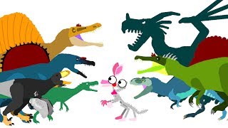 Funny Dinosaurs Cartoons  DinoMania  Dinosaurs and FNAF  Dinosaurs Dragons Godzilla Cartoons [upl. by Brown]