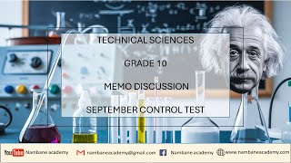 Technical Sciences  Grade 10 FS September Exam  Memo Discussion 2024  Free State [upl. by Bashee]