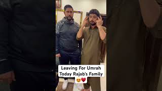 Leaving for Saudia Arabia For Umrah Rajab’s Family😍♥️ viralvideo youtubeshorts shorts ​⁠ [upl. by Alberik]