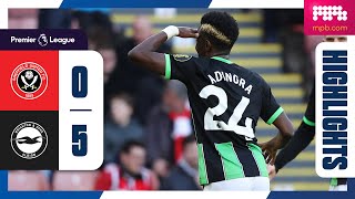 PL Highlights Sheffield United 0 Brighton 5 [upl. by Kobe574]