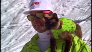 Cat on Skiers Shoulder at Catskinner [upl. by Cordeelia]