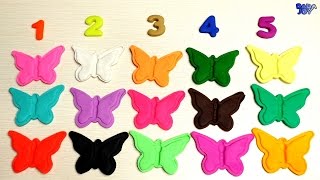 Aprender a Contar del 1 al 20 de mariposa Números Para Niños en Español Los números en PlayDoh [upl. by Eca752]