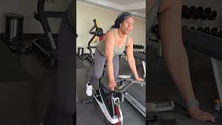 Exercise Bike at the Gym over50andfit shorts womenworkout femalefitness bodypositivefitness [upl. by Anez181]