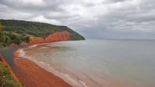 Six Hour Time Lapse of the Ocean Low to High Tide Blomidon Provincial Park Nova Scotia [upl. by Notsehc842]