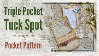 Super Simple Triple Pocket Tuck for Junk Journals [upl. by Aniryt]