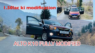 Alto k10 full modified 150 lakh ki modification trending viralvideo youtubevideo [upl. by Auhso]