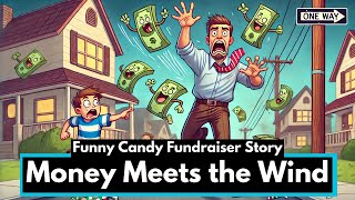 Fun Reading Fluency Practice  quotMoney Meets the Windquot  Funny Candy Fundraiser Story for Kids [upl. by Dnamron]