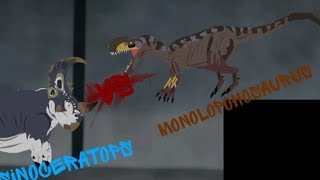 sinoceratops vs monolopohosaurus [upl. by Phillis]