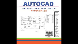 AutoCAD MAC Architectural Sheet Setup [upl. by Atikahs619]