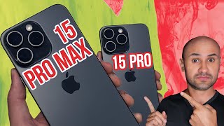 iPhone 15 Pro vs Pro Max Diferencias y comprar el iPhone 15 Pro Max o el Pro [upl. by Dustman]