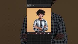 Refine Hair in Background Removal  Photoshop Tutorial photoshop photoshoptutorial shorts edit [upl. by Naujal]