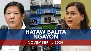 UNTV Hataw Balita Ngayon  November 01 2024 [upl. by Peltier]