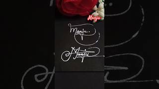 Manju signature style comments your name like share subscribe youtubeshorts signaturestyle [upl. by Christel]