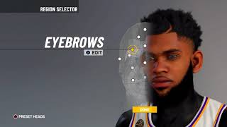 BEST COMP GUARD FACE KIEFE FACE CREATION IN NBA 2K21 CURRENT GEN [upl. by Elbag]