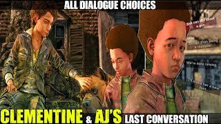 Clementine’s Last Conversation With AJ All Dialogue Choices TWD The Final Season Episode 4 [upl. by Wohlert]