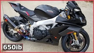 2019 Aprilia RSV4 1100 Factory  Levers Chain Adjusters amp Seat Cover Installed [upl. by Yekcaj]