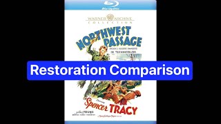 NORTHWEST PASSAGE 1940 2011 DVD to 2024 BLURAY Technicolor Restoration Comparison [upl. by Giulia]