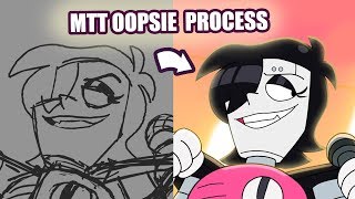 quotMettaton Does an Oopsiequot Animation Process [upl. by Ellehcear707]