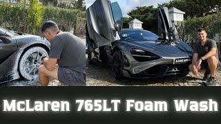 MCLAREN 765LT FOAM WASH [upl. by Amasa]