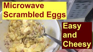 Microwave Scrambled Eggs  Easy and Cheesy [upl. by Nnaira]