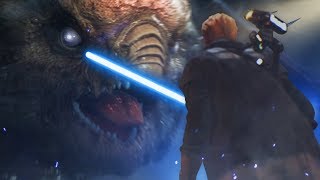 Cal Kestis VS Gorgara Boss Fight Star Wars Jedi Fallen Order [upl. by Adria]