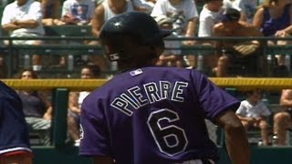 PITCOL Juan Pierre steals first MLB base [upl. by Pfeifer443]