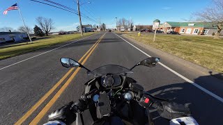 My First Motorcycle 2022 Kawasaki Ninja 400  First time in traffic as a beginner rider  POV [upl. by Ahsinad]