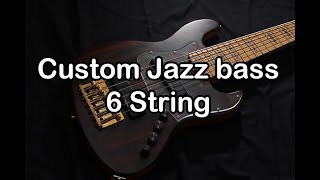 Review Custom jazz bass 6 string made in thailand [upl. by Alinoel]