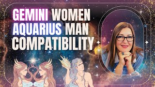 Gemini Woman amp Aquarius Man  Love Compatibility  Zodiac Signs [upl. by Drucill]