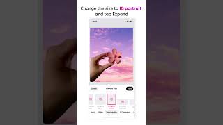 Easily resize your photo with Expand ✨ Bazaart [upl. by Prudie]