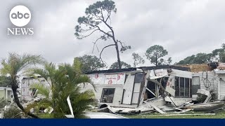 Hurricane Milton causing significant damage as it slams into Florida [upl. by Schrick108]