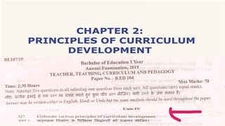 Principles of Curriculum development  TTCampP 104 BEd sharifeducation [upl. by Firehs]