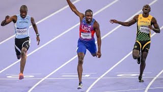 Noah Lyles Wins The 100M GOLD  Paris Olympics [upl. by Ackler646]