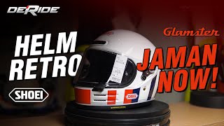 Helm Shoei Glamster  Helm Retro Jaman Now Deride Review [upl. by Perrins]