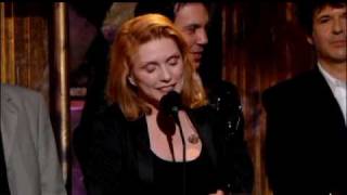 Blondie accepts award Rock and Roll Hall of Fame inductions 2006 [upl. by Kamp447]