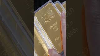 The process of making 9999 pure gold bars into mini gold bars Korea Gold Exchange [upl. by Nannek]