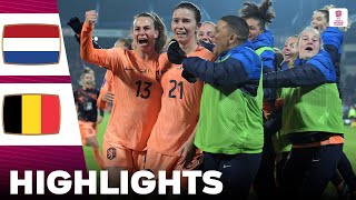 Netherlands vs Belgium  What a Game  Highlights  UEFA Womens Nations League 05122023 [upl. by Yole966]