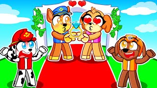 Chase amp Skye GET MARRIED in Roblox [upl. by Balch]