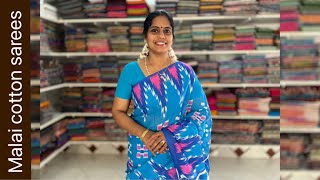 Malai cotton sarees Apavaranam  29 February 2024 [upl. by Ahrat]