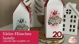 kleine Häuschen bastelnkreativ mit StampinUP [upl. by Plato]